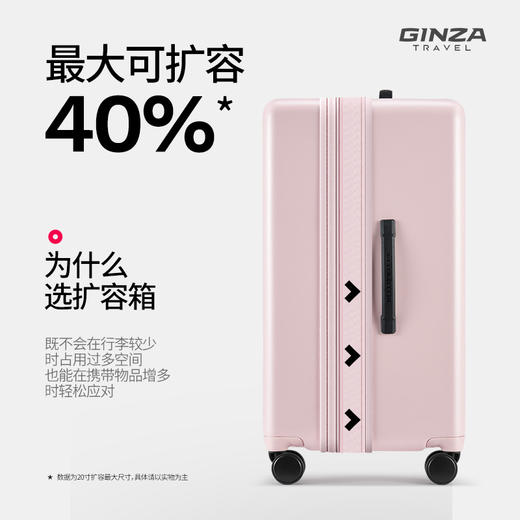 银座 x  Hello Kitty 联名系列大容量扩展拉链箱组合套装9389L系列 商品图1