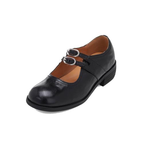 西村名物2024年秋季新款低跟圆头舒适玛丽珍单鞋T24CE38061 商品图5