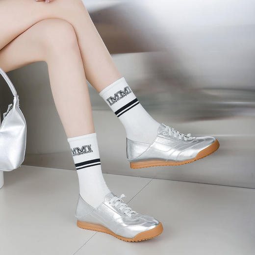 西村名物2024年秋季新款平底系带超轻舒适休闲鞋T24CM38041 商品图5