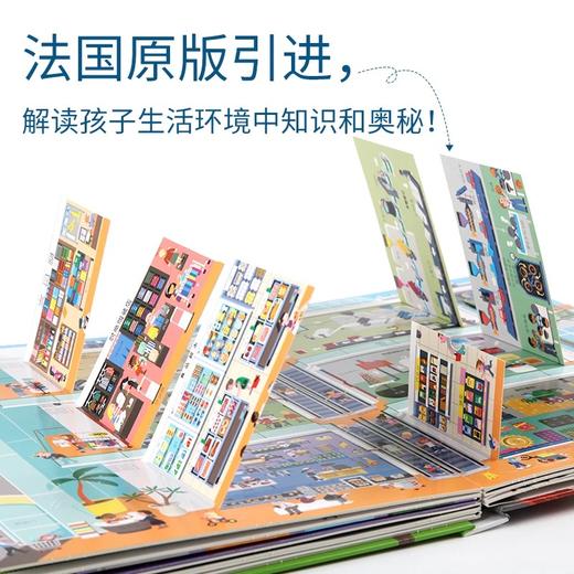 【青葫芦】【法国引进】耕林童书馆：好多好多的交通工具儿童3d立体翻翻机关书城市飞机宇宙地球大工地运转的秘密 商品图11