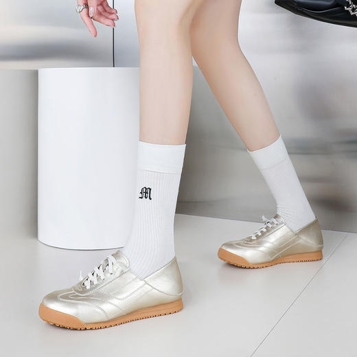 西村名物2024年秋季新款平底系带超轻舒适休闲鞋T24CM38041 商品图1