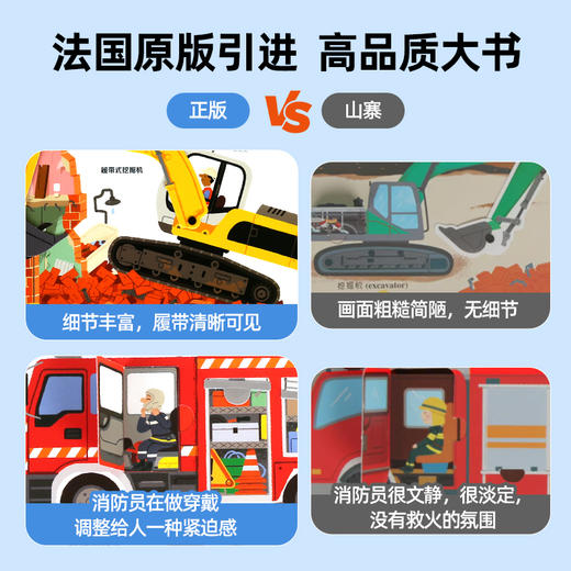【青葫芦】【法国引进】耕林童书馆：好多好多的交通工具儿童3d立体翻翻机关书城市飞机宇宙地球大工地运转的秘密 商品图3
