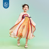 年衣女童汉服春秋儿童连衣裙古装襦裙唐装宝宝玉兔装年年牧场雪兔汉服连衣裙 商品缩略图1