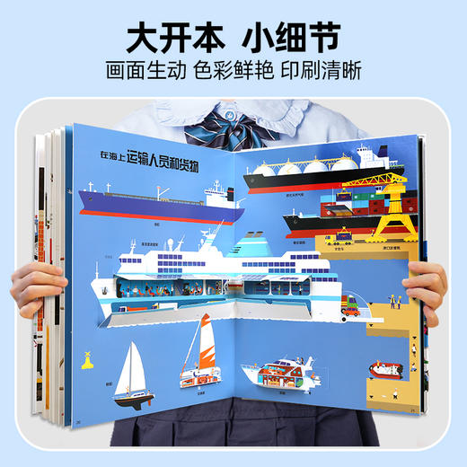 【青葫芦】【法国引进】耕林童书馆：好多好多的交通工具儿童3d立体翻翻机关书城市飞机宇宙地球大工地运转的秘密 商品图14