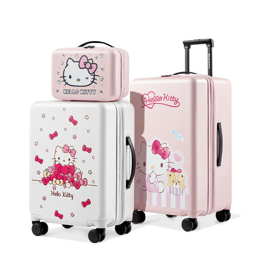 银座 x  Hello Kitty 联名系列大容量扩展拉链箱组合套装9389L系列 商品图0