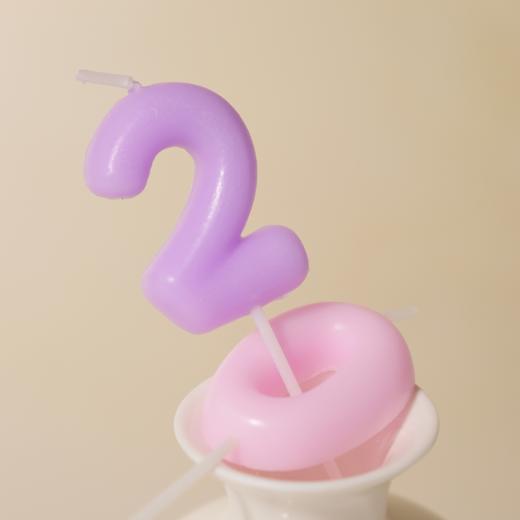 可爱糖果数字蜡烛 商品图1