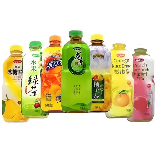 【冰凉季】娃哈哈冰红茶蜂蜜柚子乌龙蜜桃等 系列饮料1L/瓶随机不指定 商品图1