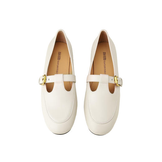 西村名物2024年秋季新款低平跟小圆头舒适百搭乐福鞋X24CM12478 商品图5