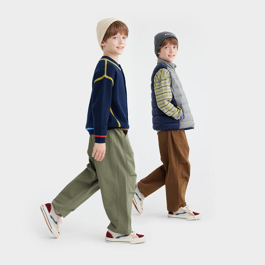 fx-【高耐磨斜纹百棉】儿童百搭直筒工装休闲裤 PQK2416 商品图1