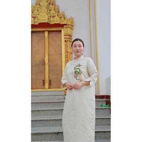  【2026东衣作】中式旗袍连衣裙（24807905白定胜）