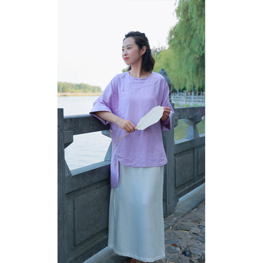 【抖音专属】开衩半裙（24706807-霜色） 商品图3