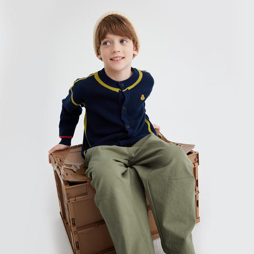 fx-【高耐磨斜纹百棉】儿童百搭直筒工装休闲裤 PQK2416 商品图4