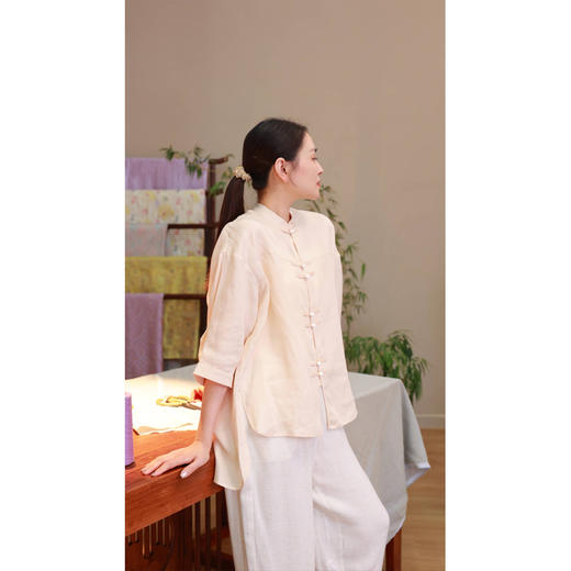 【抖音专属】拼接衬衫（24710804-扶光） 商品图1