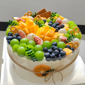 夏日缤纷水果蛋糕