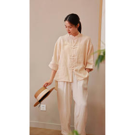 【抖音专属】拼接衬衫（24710804-扶光）