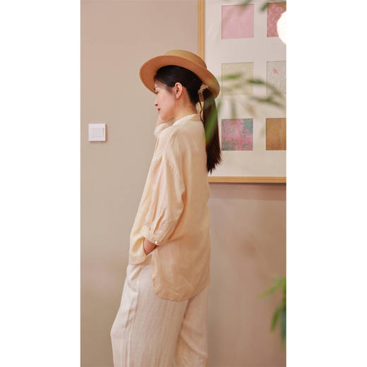 【抖音专属】拼接衬衫（24710804-扶光） 商品图4