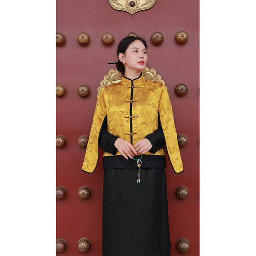 【抖音专属】云螭吟-半裙（23706361C-黑蛟） 商品图3