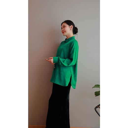 【2026东衣作】惊溪-斜襟衬衫（24810953水吟龙） 商品图4