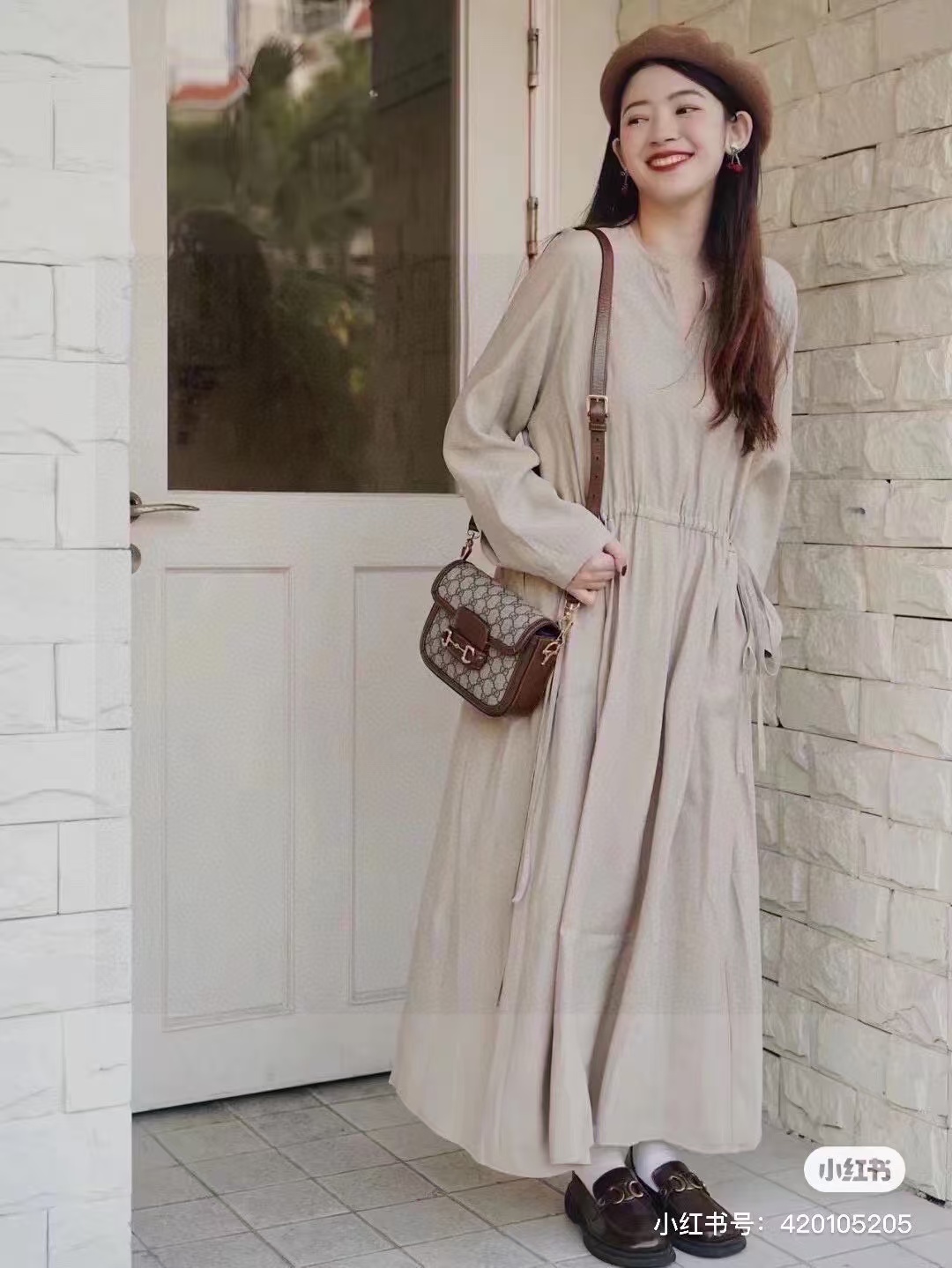 gucci古驰1955 horsebit 马鞍包小号 配两条肩带