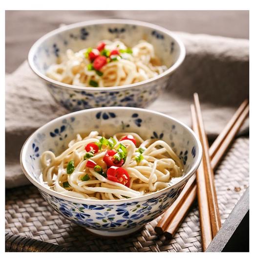 小蓝芽碗盘子日式餐具日本光峰瓷器家用陶瓷碗饭碗面碗汤碗 商品图2