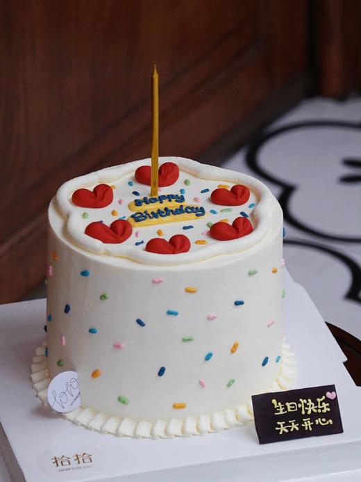 「肉嘟嘟·小爱心」100%动物奶油（附图5寸加高·提前8小时预订） 商品图1