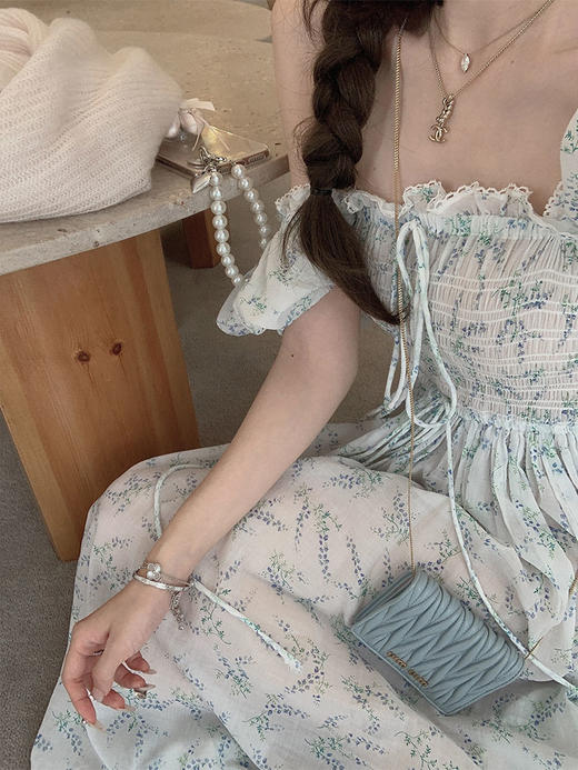 金蘑菇菇  巴黎花店 / 牛仔外套&蓝铃花长裙 商品图3