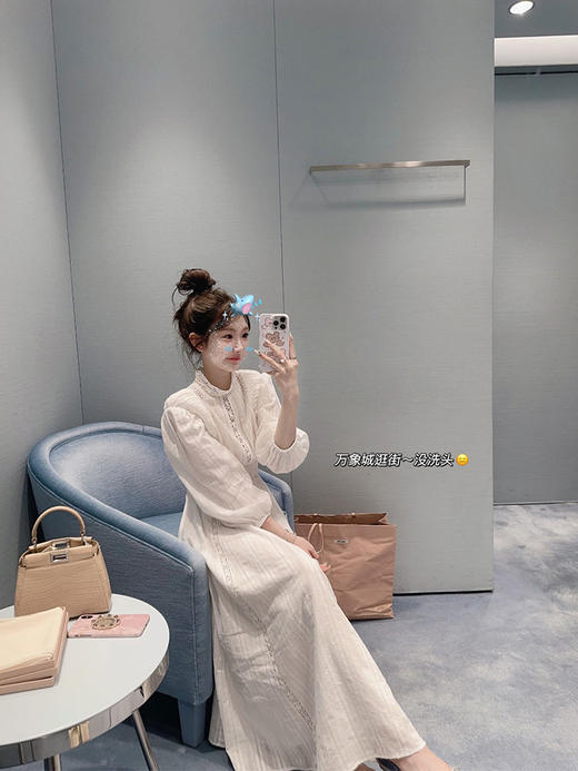 金蘑菇菇  巴黎花店 / 牛仔外套&蓝铃花长裙 商品图4