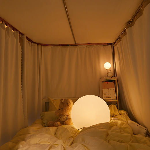 自然醒双导轨强遮光非涂层静电植绒环保透气床帘款学生蚊帐奶油风上铺床帘大学生寝室下铺遮挡窗帘蚊帐HH 商品图14