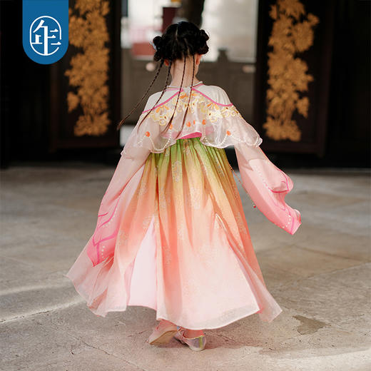 年衣花醉梦影女童汉服春秋新款超仙古装襦裙唐装儿童表演演出服 商品图4