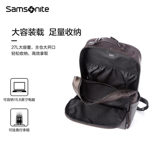 新秀丽ROTHES系列轻软商务双肩包UD1*001 商品图4