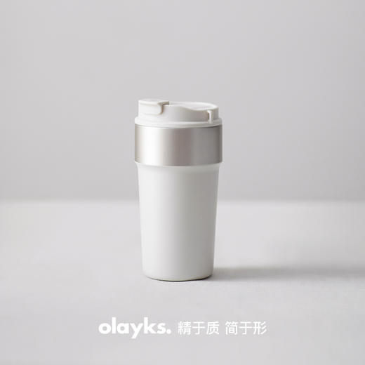 olayks立时保温杯2024新款316不锈钢咖啡杯500ml吸管饮用水杯 商品图0