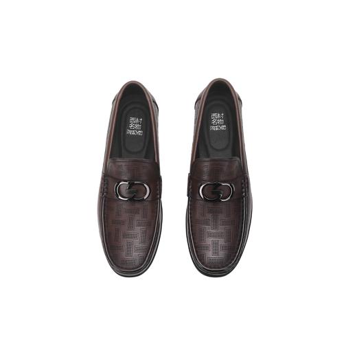 西村名物2024年新款舒适软底软面商务休闲男鞋X14AW13911 商品图3