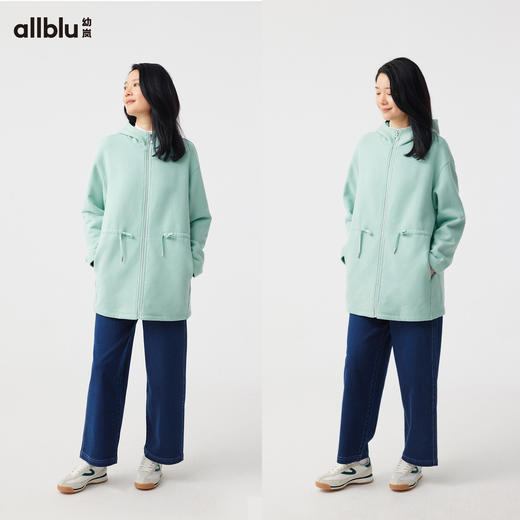 【秋Vol.4】幼岚「抓绒卫衣外套」柔软亲肤腰部可调节24秋季新款女士成人外套ZY 商品图2