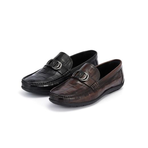 西村名物2024年新款舒适软底软面商务休闲男鞋X14AW10761 商品图0