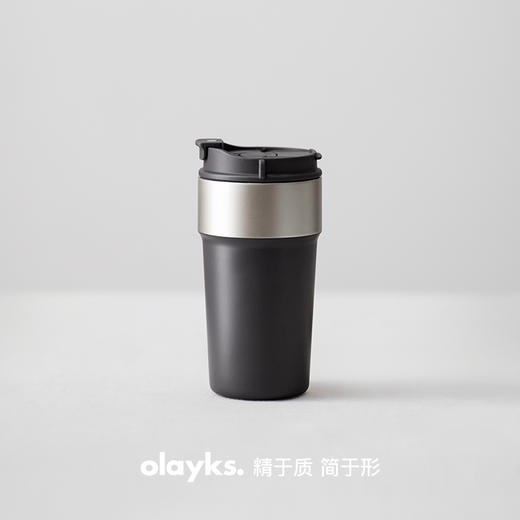 olayks立时保温杯2024新款316不锈钢咖啡杯500ml吸管饮用水杯 商品图1