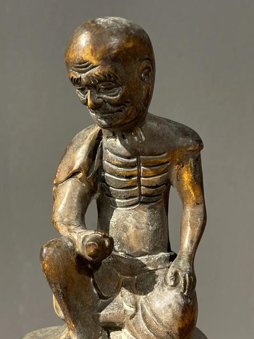 黄杨木雕奇石上達摩自在坐像，顺丰包邮 商品图12