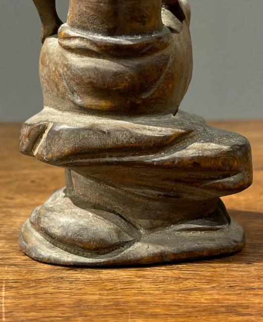 黄杨木雕奇石上達摩自在坐像，顺丰包邮 商品图9