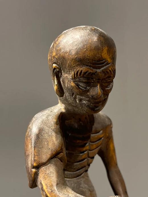 黄杨木雕奇石上達摩自在坐像，顺丰包邮 商品图8