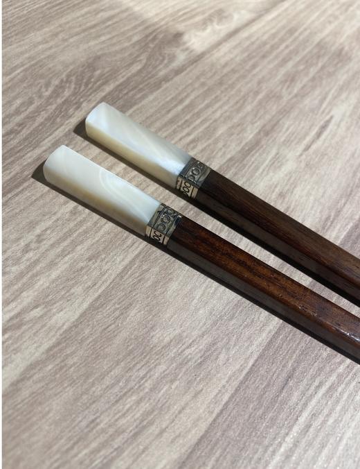 博礼筷子 进口材质红檀木/酸枝木筷子10双装红檀木毛笔头筷十双装-YHD 商品图10