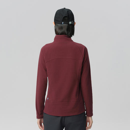 北极狐 女士户外抓绒衣 2024秋冬新款半开衫立领保暖上衣04222276 商品图4