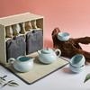【活瓷陶器茶具】百纳茶具组1壶6杯1茶海 商品缩略图1