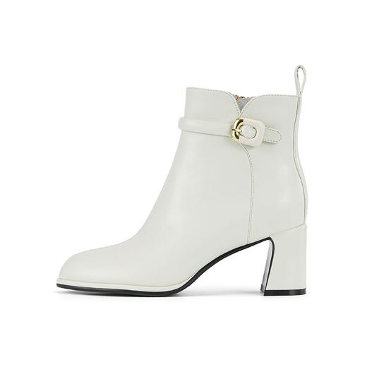 西村名物2023年冬季新款小尖头粗跟切尔西靴X23DS46551 商品图7