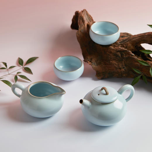 【活瓷陶器茶具】百纳茶具组1壶6杯1茶海 商品图0