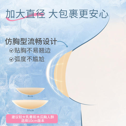 【大冰皮】奶糖派大胸防水乳贴胸贴边缘超薄防凸点分码隐形哑光乳贴女 商品图1