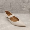 西村名物2023年秋季新款舒适优雅气质尖头低跟女单鞋U23CE34661 商品缩略图2