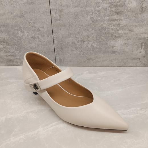 西村名物2023年秋季新款舒适优雅气质尖头低跟女单鞋U23CE34661 商品图2