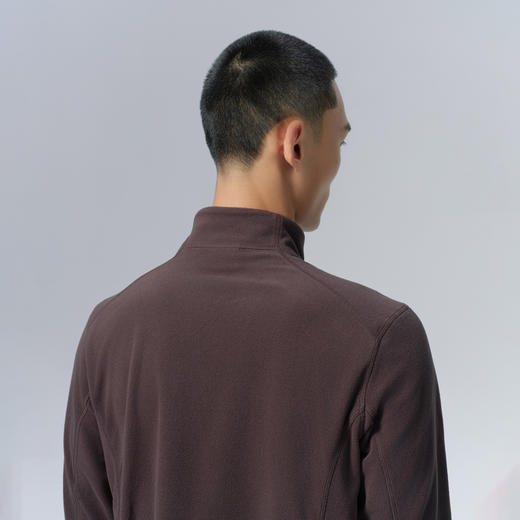 北极狐 男士套头抓绒衣 2024秋冬新款半高领户外休闲衣 04222175 商品图4