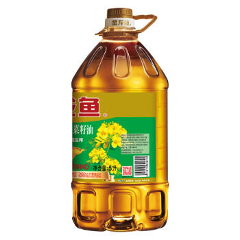 金龙鱼 食用油 非转基因 物理压榨 纯香低芥酸菜籽油5L /粮油调味 /食用油 /菜籽油 商品图2