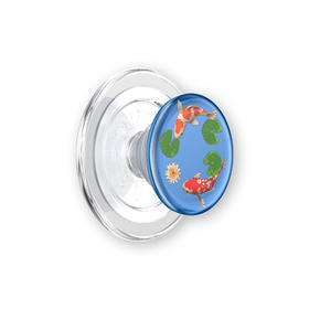 1【白日绮梦】锦鲤池·MagSafe圆啪嗒 MAGSAFE磁吸 Round圆啪嗒系列 蓝色 动物 国风
