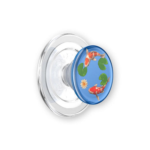 1【白日绮梦】锦鲤池·MagSafe圆啪嗒 MAGSAFE磁吸 Round圆啪嗒系列 蓝色 动物 国风 商品图0